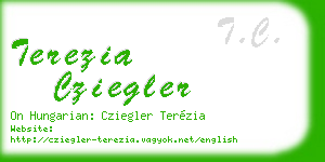 terezia cziegler business card